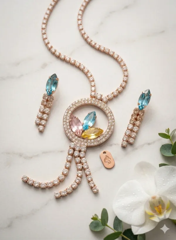 MULTI-GEMSTONE_NECKLACE_AND_EARRING_SET