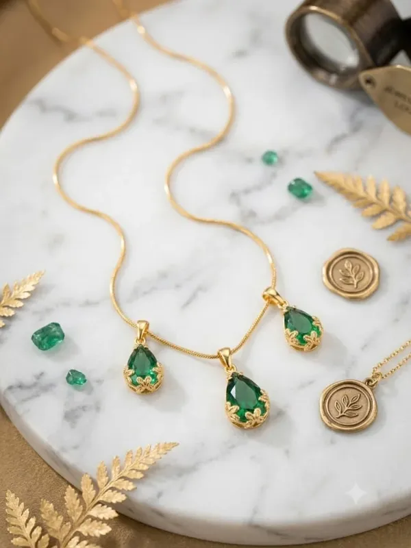 EMERALD_TEARDROP_NECKLACE