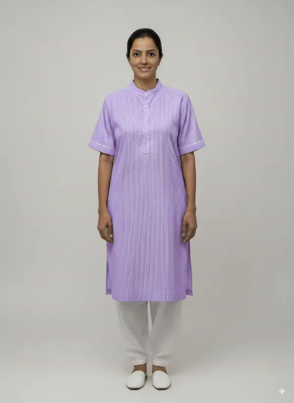 Women’S_Purple_Kurta_Set_–_Striped_Kurta_With_White_Salwar