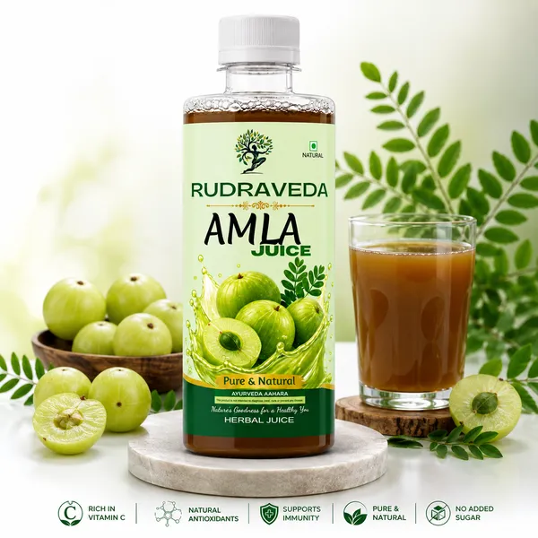 RUDRAVEDA_Amla_Juice_|_Pure_Indian_Gooseberry_Juice_|_Natural_Herbal_Health_Drink_|_Rich_in_Vitamin_C_|_Daily_Wellness_Juice_