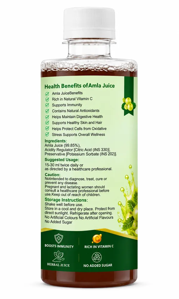RUDRAVEDA_Amla_Juice_|_Pure_Indian_Gooseberry_Juice_|_Natural_Herbal_Health_Drink_|_Rich_in_Vitamin_C_|_Daily_Wellness_Juice_