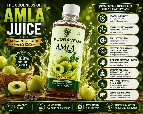 RUDRAVEDA_Amla_Juice_|_Pure_Indian_Gooseberry_Juice_|_Natural_Herbal_Health_Drink_|_Rich_in_Vitamin_C_|_Daily_Wellness_Juice_