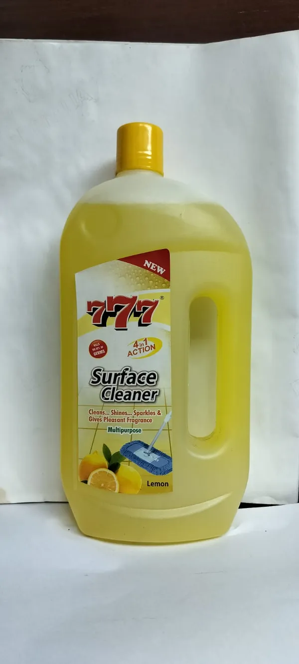 777_Lemon_4_In_1_Multipurpose_Surface_Cleaner_1_Litre_+_777_Camphor_Premium_Concentrate_Floor_Cleaner_+_777_Fresh_Lemon_Dishwash_Gel_Combo_Set