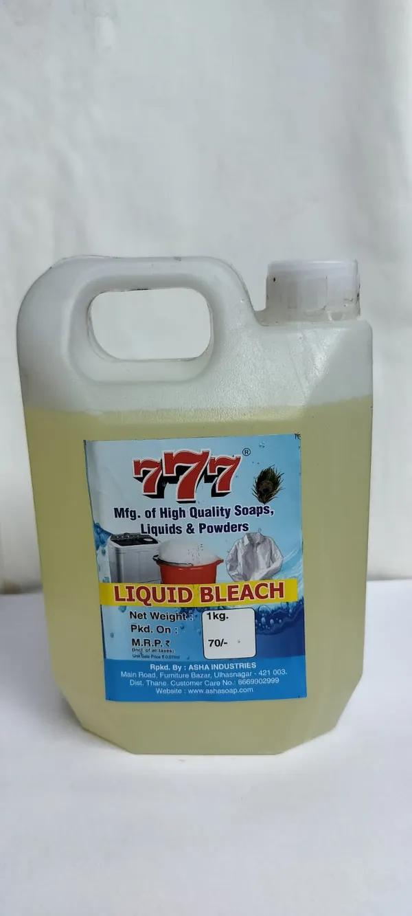 777_Liquid_Bleach_Cleaner_1kg_+_Asha_Soap_Bartan_Liquid_Dishwash_Cleaner_Combo_Set