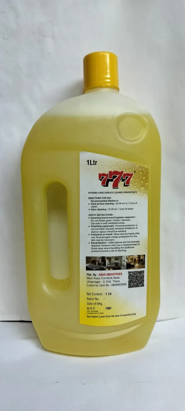 777_Lemon_4_In_1_Multipurpose_Surface_Cleaner_1_Litre_+_777_Camphor_Premium_Concentrate_Floor_Cleaner_+_777_Fresh_Lemon_Dishwash_Gel_Combo_Set
