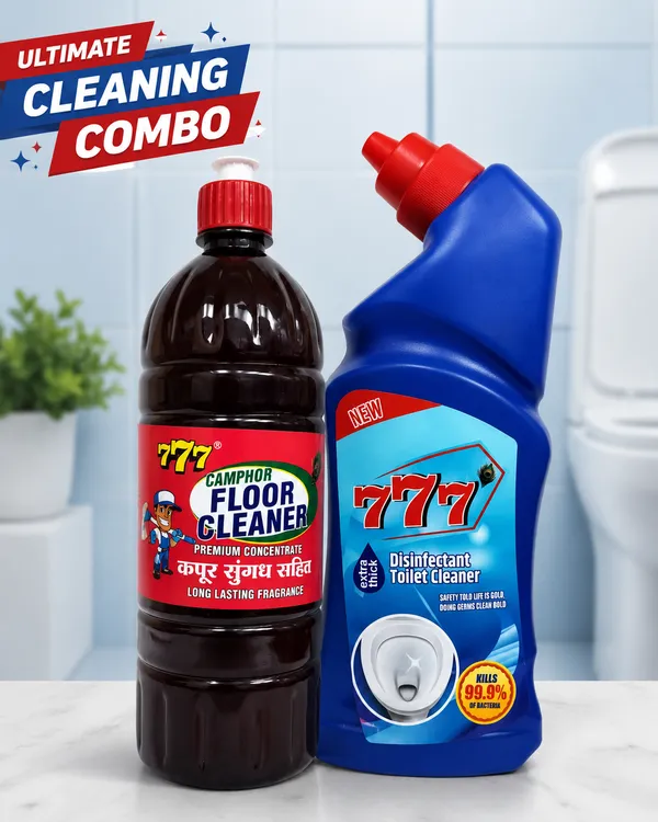 777_Extra_Thick_Disinfectant_Toilet_Cleaner_500_Ml_+_777_Camphor_Premium_Concentrate_Floor_Cleaner_Combo_Set