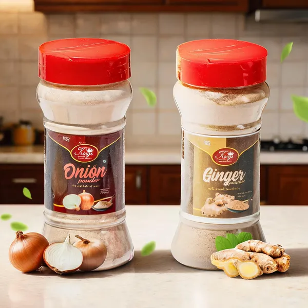 Combo_Pack_Of_Ginger_And_Onion_Powder_Healthy_Addition_To_Your_Kitchen_Made_With_Pure_Ingredients_No_Preservatives_Or_Additives_Easy_To_Use_And_Store_200Gm_100_Gm_Each