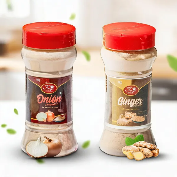 Combo_Pack_Of_Ginger_And_Onion_Powder_Healthy_Addition_To_Your_Kitchen_Made_With_Pure_Ingredients_No_Preservatives_Or_Additives_Easy_To_Use_And_Store_200Gm_100_Gm_Each