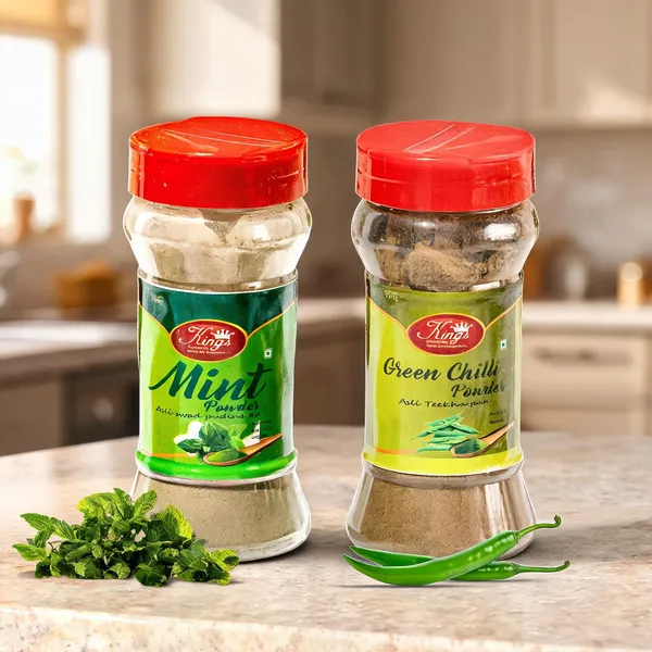 Combo_Pack_Of_Green_Chili_And_Mint_Powder_Healthy_Addition_To_Your_Kitchen_Include_With_Pure_Ingredients_Gluten_Free_No_Preservatives_Or_Additives_Easy_To_Use_And_Store_100Gm