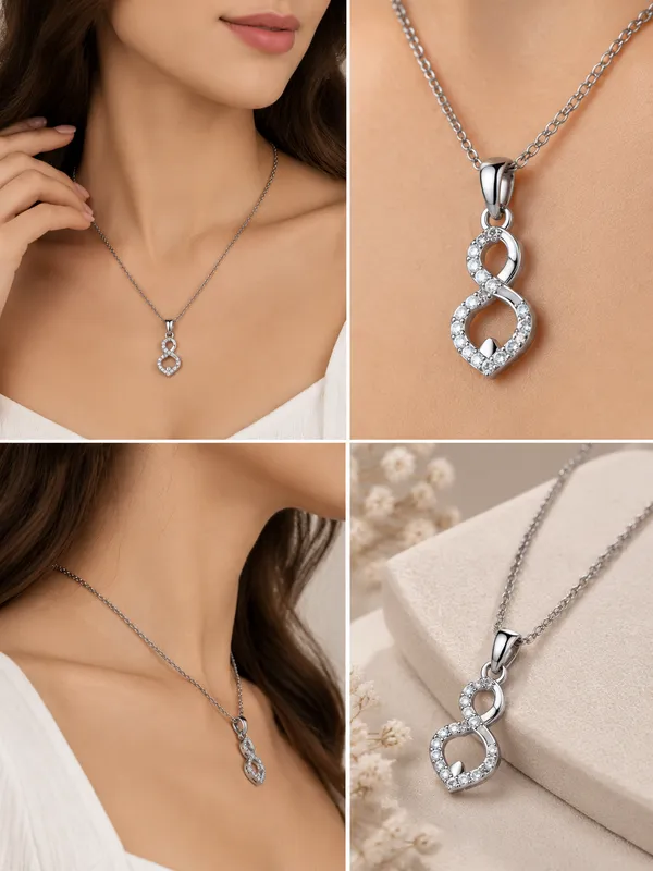 Silver_Alloy_Heart_Accent_Chain_Necklace_For_Women