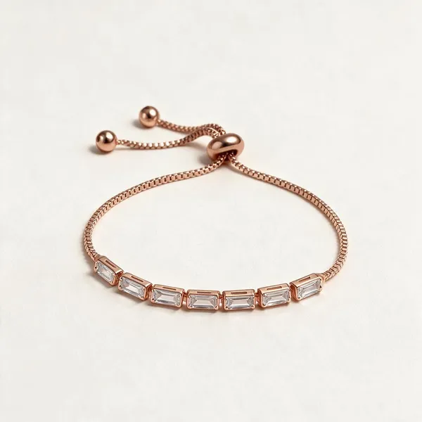 Rose_Gold_Alloy_Geometric_Chain_Bracelet_For_Women