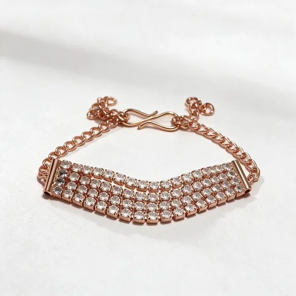 Rose_Gold_Alloy_Rhinestone_Chain_Bracelet_For_Women