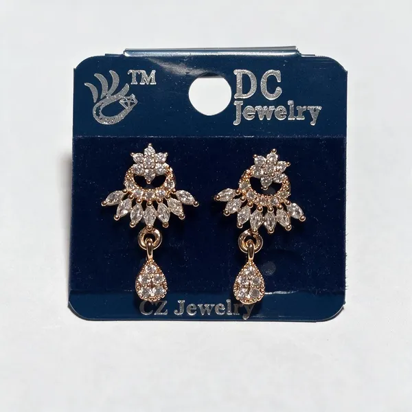 Gold_Alloy_Crystal_Floral_Drop_Earrings_For_Women