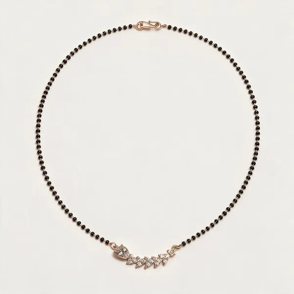 Black_Alloy_Beaded_Floral_Pendant_Necklace_For_Women