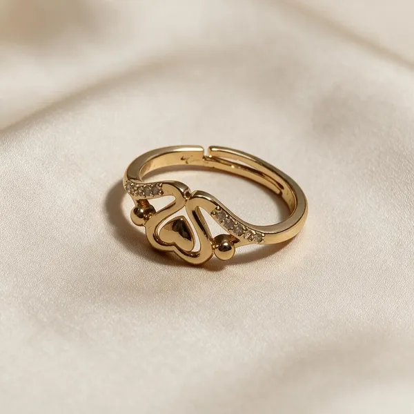 Gold_Alloy_Heart_Motif_Adjustable_Ring_For_Women