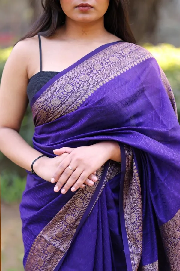 Purple_Silk_Woven_Meenakari_Saree_For_Women