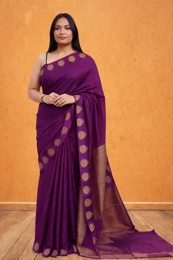 Purple_Silk_Meenakari_Paisley_Motif_Saree_For_Women