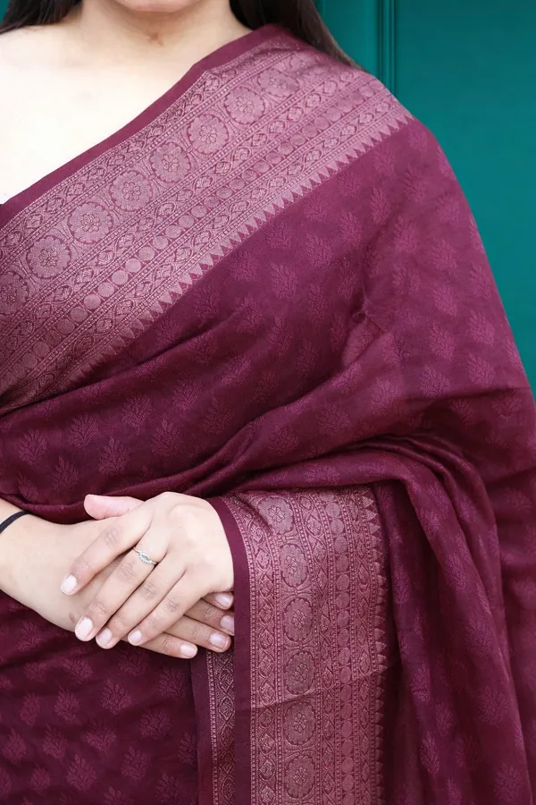 Purple_Silk_Meenakari_Woven_Motif_Saree_For_Women