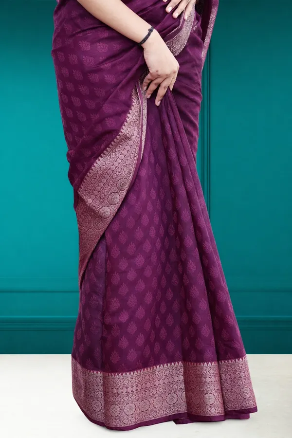 Purple_Silk_Meenakari_Woven_Motif_Saree_For_Women