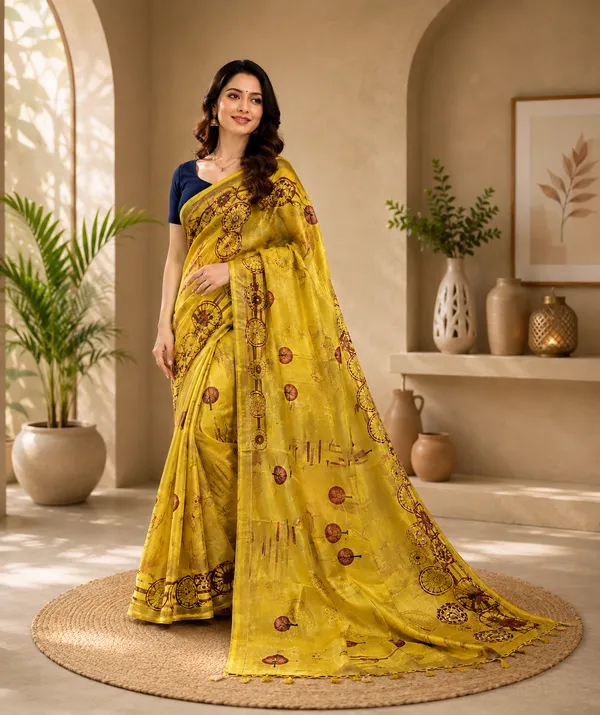 Yellow_Jhakat_Silk_Zari_Printed_Saree_For_Women