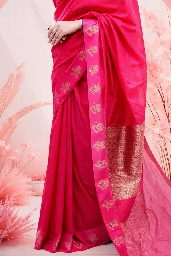 Pink_Silk_Meenakari_Woven_Floral_Motif_Saree_For_Women