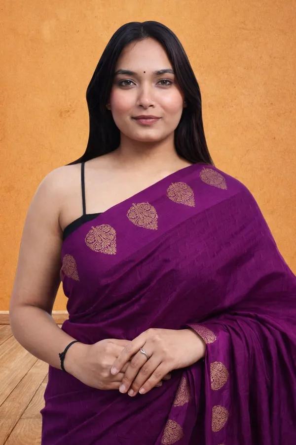 Purple_Silk_Meenakari_Paisley_Motif_Saree_For_Women