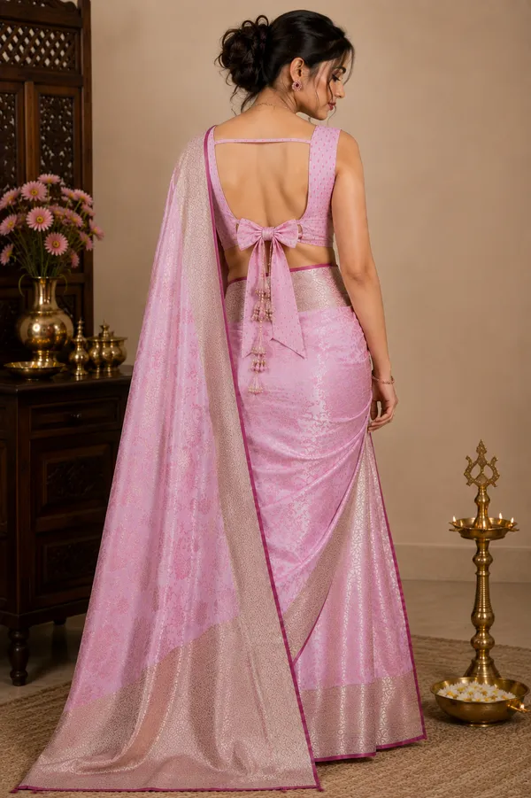Pink_Jhakat_Silk_Peacock_Floral_Printed_Saree_For_Women