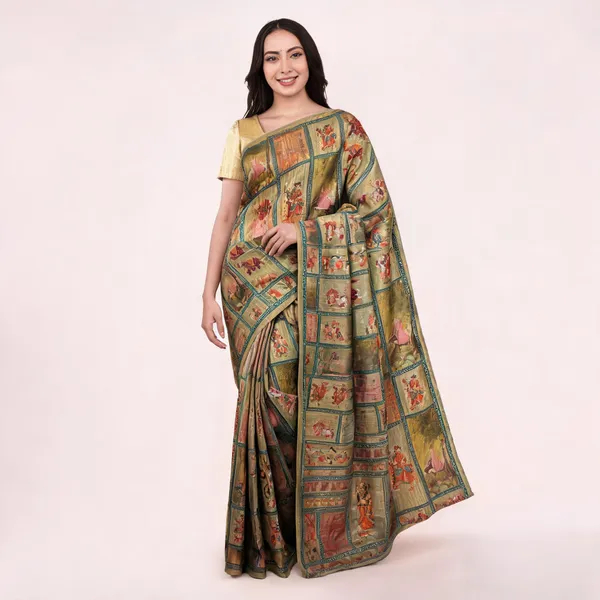 Multicolour_Amarveli_Silk_Zari_Printed_Saree_For_Women