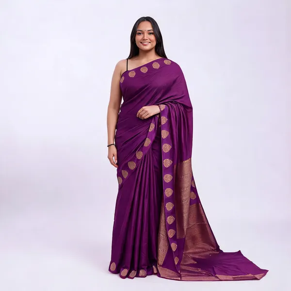 Purple_Silk_Meenakari_Paisley_Motif_Saree_For_Women