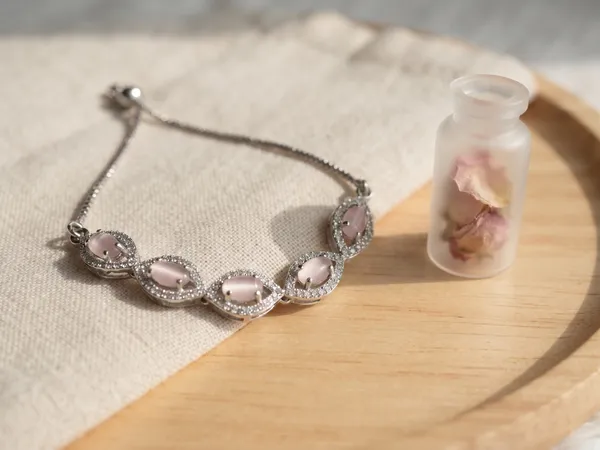 Silver_Brass_Stone_Bracelet_For_Women