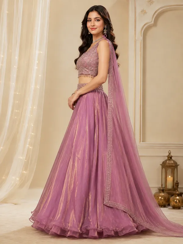 Mauve_Net_Embroidered_Flared_Lehenga_Choli_For_Women