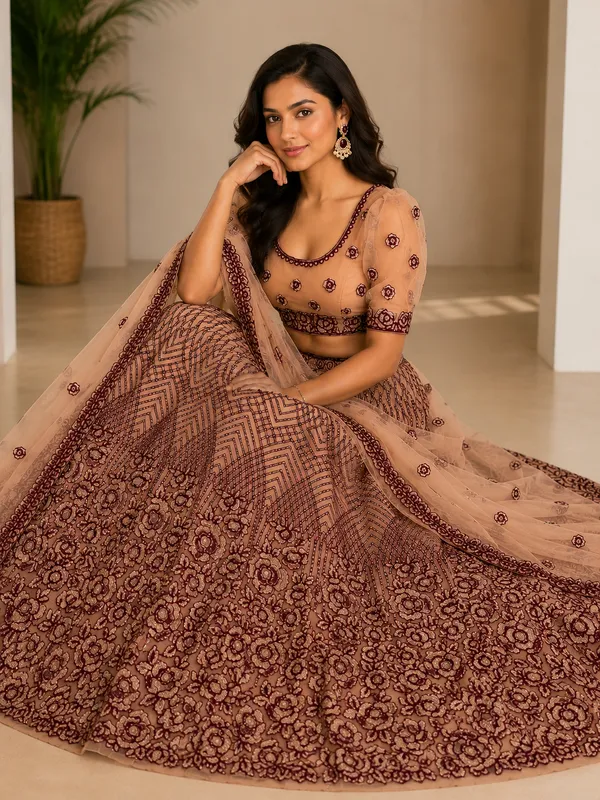 Champagne_Rose_Luxe_Semi-Stitched_Lehenga_Set