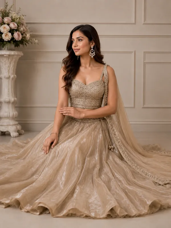 Beige_Silk_Net_Embroidered_Sequin_Lehenga_Choli_For_Women