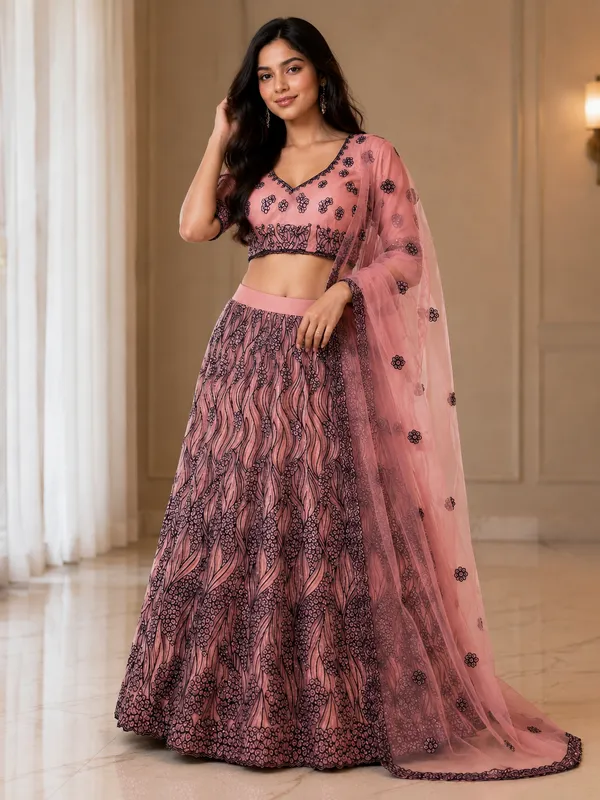 Dusty_Rose_Grace_Semi-Stitched_Lehenga_Set