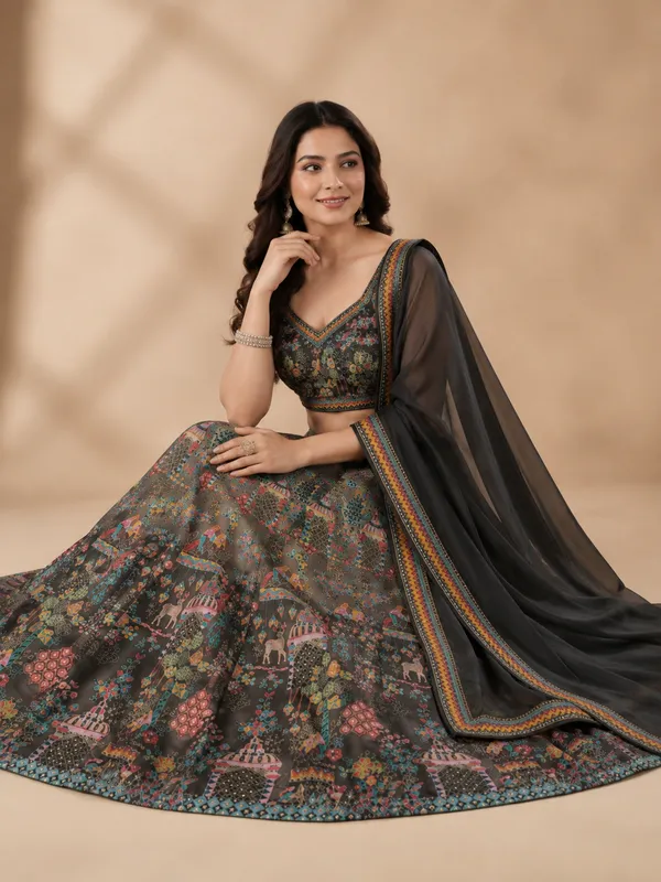 Grey_Digital_Print_Sequin_Embroidered_Lehenga_Choli_For_Women