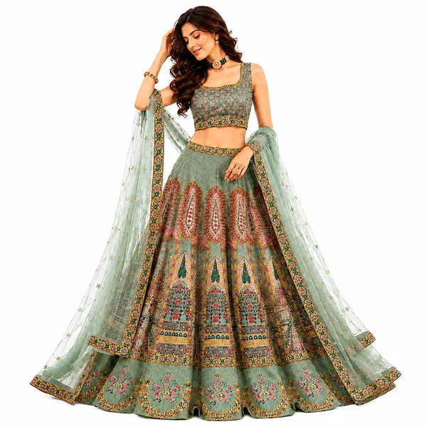 Sage_Green_Embroidered_Sequin_Lehenga_Choli_Set_For_Women