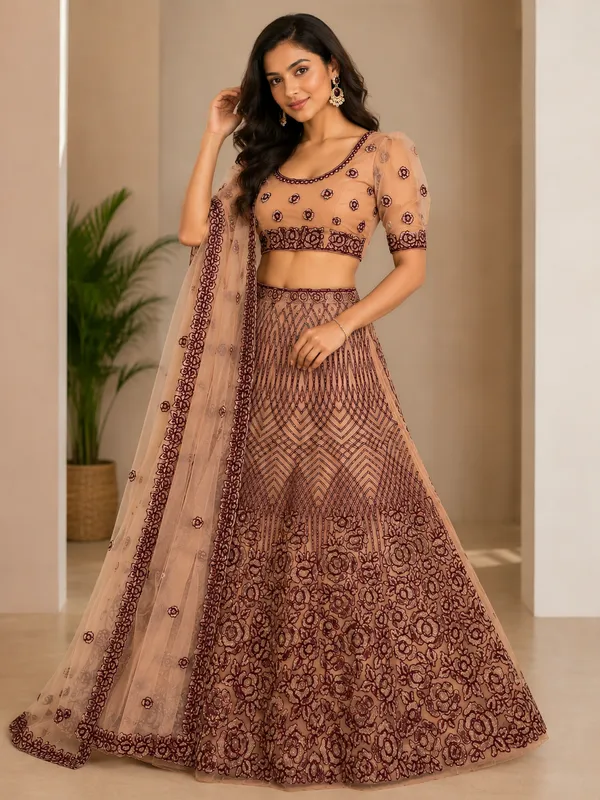 Champagne_Rose_Luxe_Semi-Stitched_Lehenga_Set