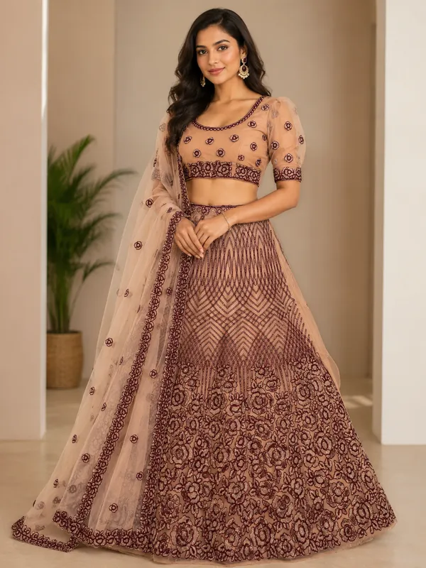 Champagne_Rose_Luxe_Semi-Stitched_Lehenga_Set