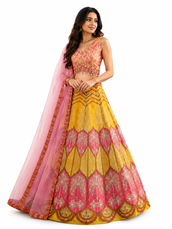 Yellow_And_Pink_Embroidered_Bridal_Lehenga_Choli_For_Women