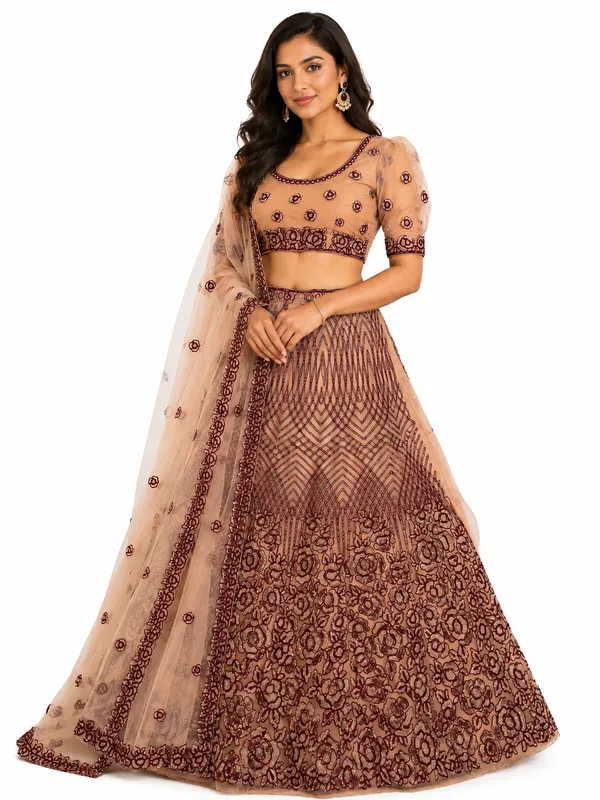 Champagne_Rose_Luxe_Semi-Stitched_Lehenga_Set