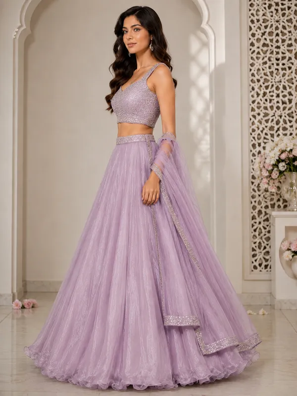 Lavender_Net_Embellished_Flared_Lehenga_Choli_With_Dupatta