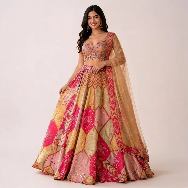 Pink_Yellow_Silk_Net_Embroidered_Bridal_Lehenga_Choli_For_Women