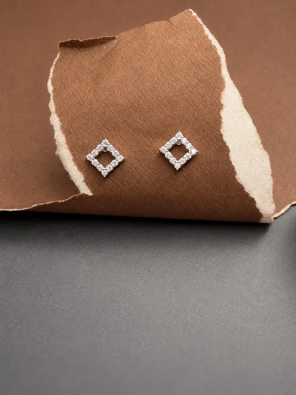 Silver_92.5_Rhinestone_Diamond_Shape_Stud_Earrings_For_Women