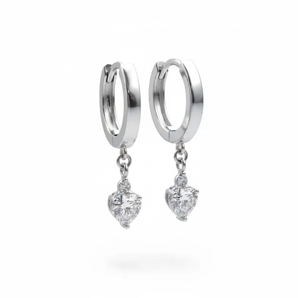 Silver_92.5_Heart_Charm_Hoop_Drop_Earrings_For_Women