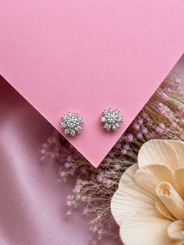 Silver_92.5_Floral_Stone_Stud_Earrings_For_Women