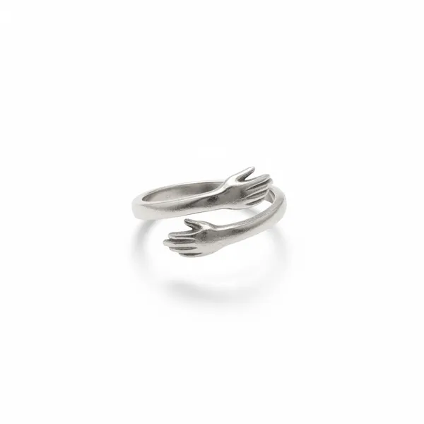 Silver_92.5_Hand_Motif_Adjustable_Ring_For_Women