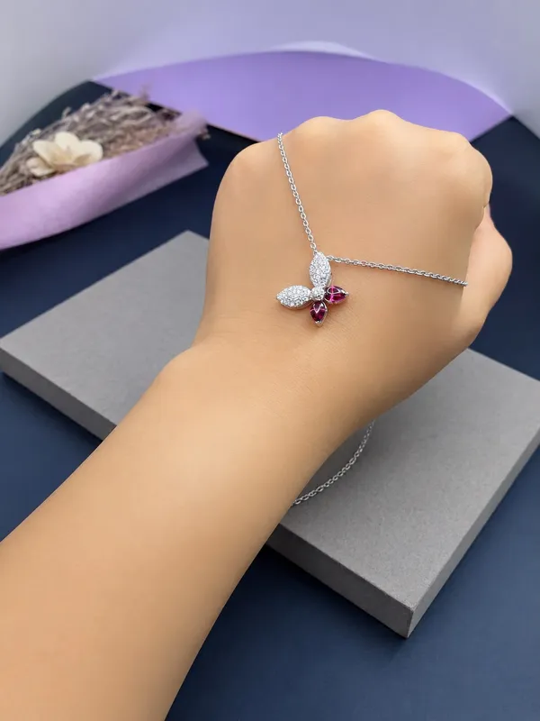 Silver_92.5_Purple_Floral_Stone_Pendant_Necklace_For_Women