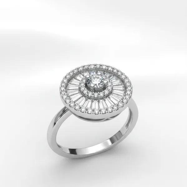 Silver_Round_Statement_Stone_Accent_Ring_For_Women