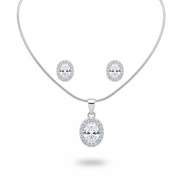 Silver_92.5_Oval_Pendant_Necklace_Set_For_Women