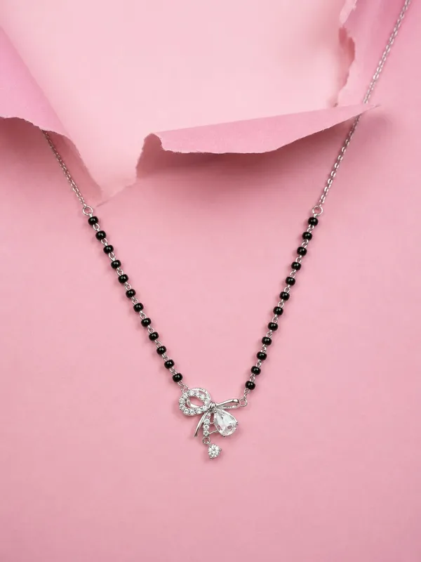 Black_Silver_92.5_Beaded_Bow_Pendant_Mangalsutra_For_Women